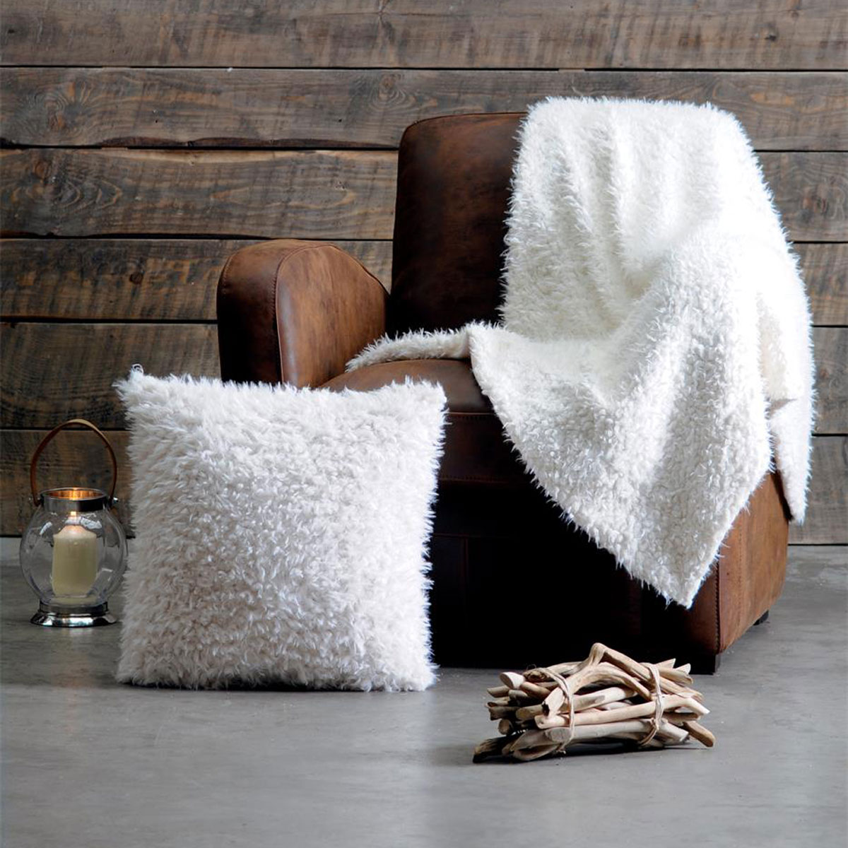 White sheep cushion cover 40 x 40 cm