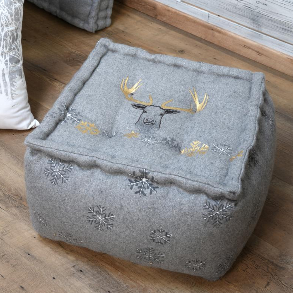 Cotton Floor Cushion 40 x 40 x 25 cm - Valserine