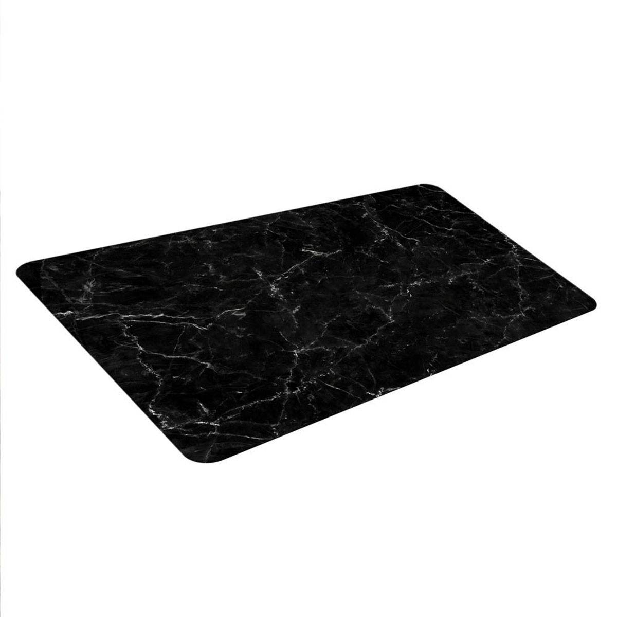 Black marble look placemat
