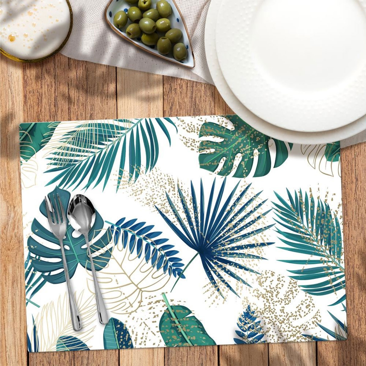 Tropical white Placemat