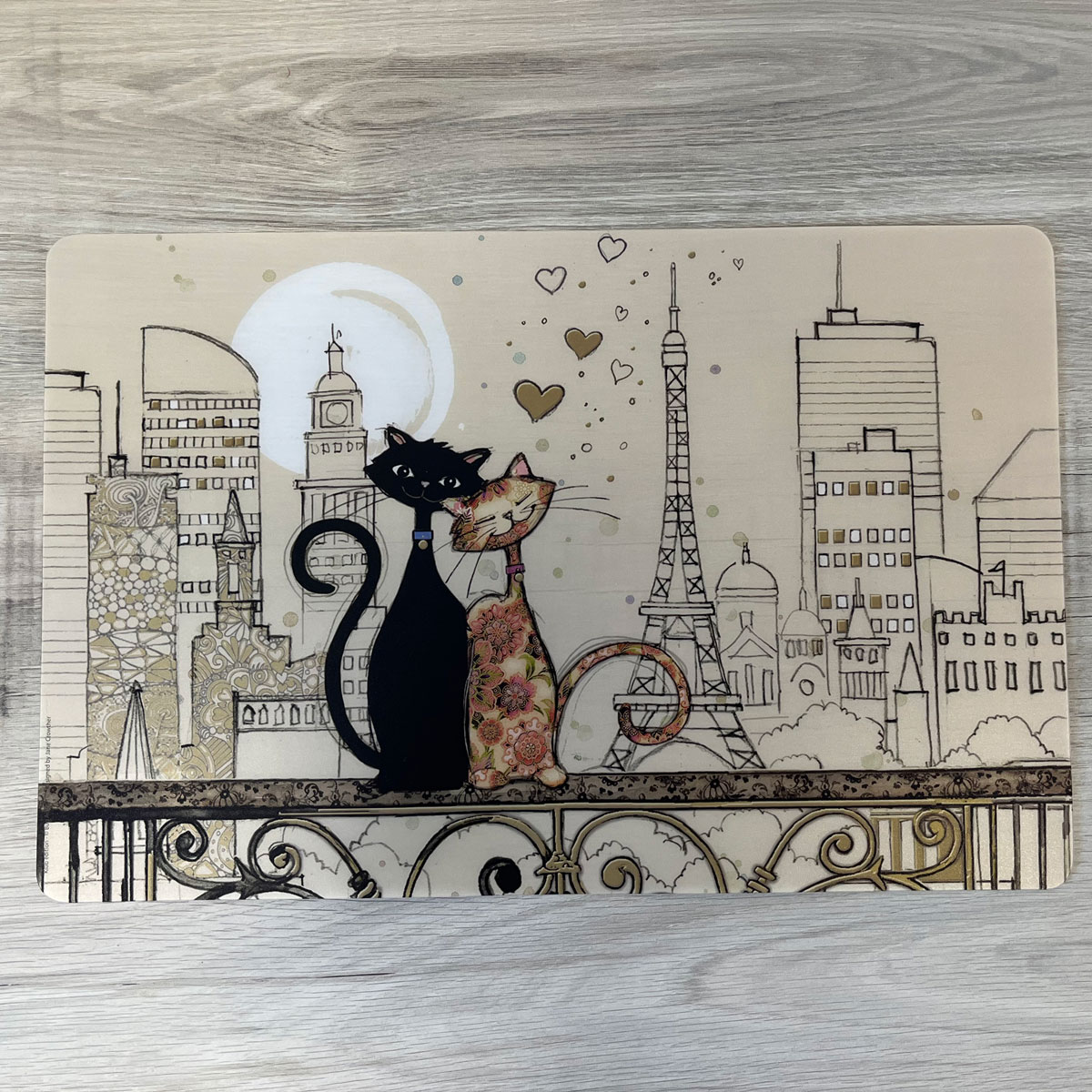Placemat Kiub collection Bug Art - Cats in Love Paris