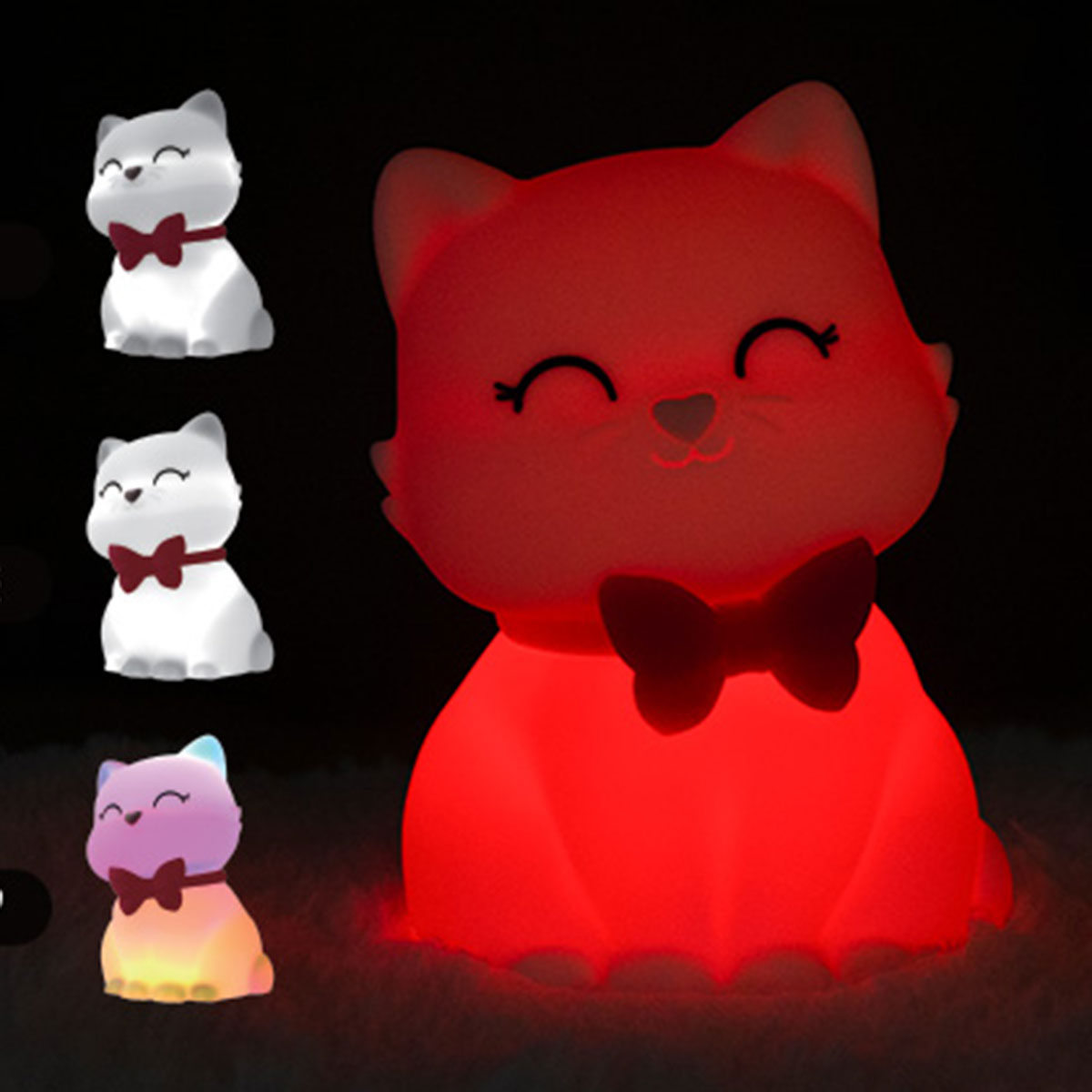 Soft silicone night light - Cat