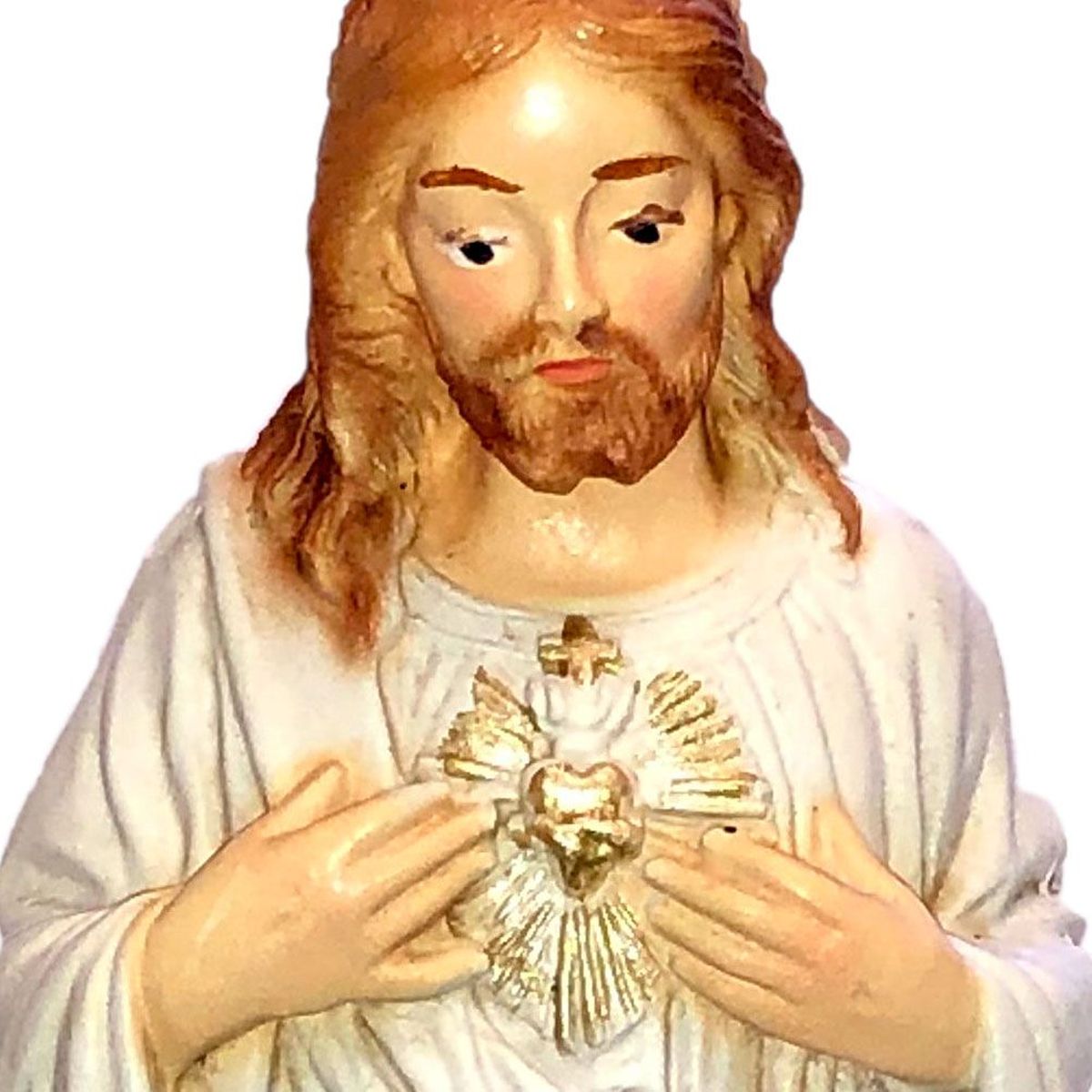 Statuette Jesus Christ Sacred Heart Beige