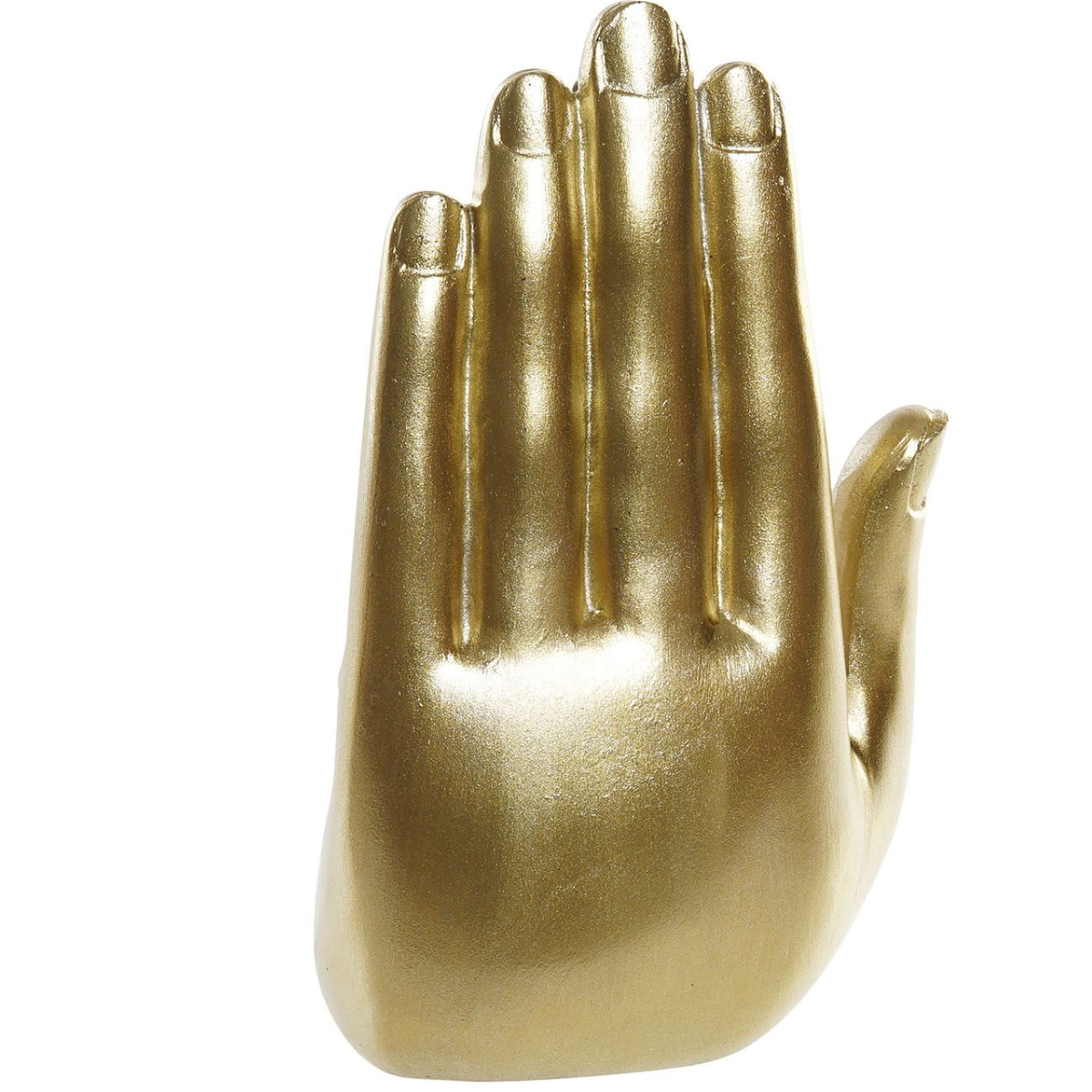 Golden resin figurine The Hand of Buddha