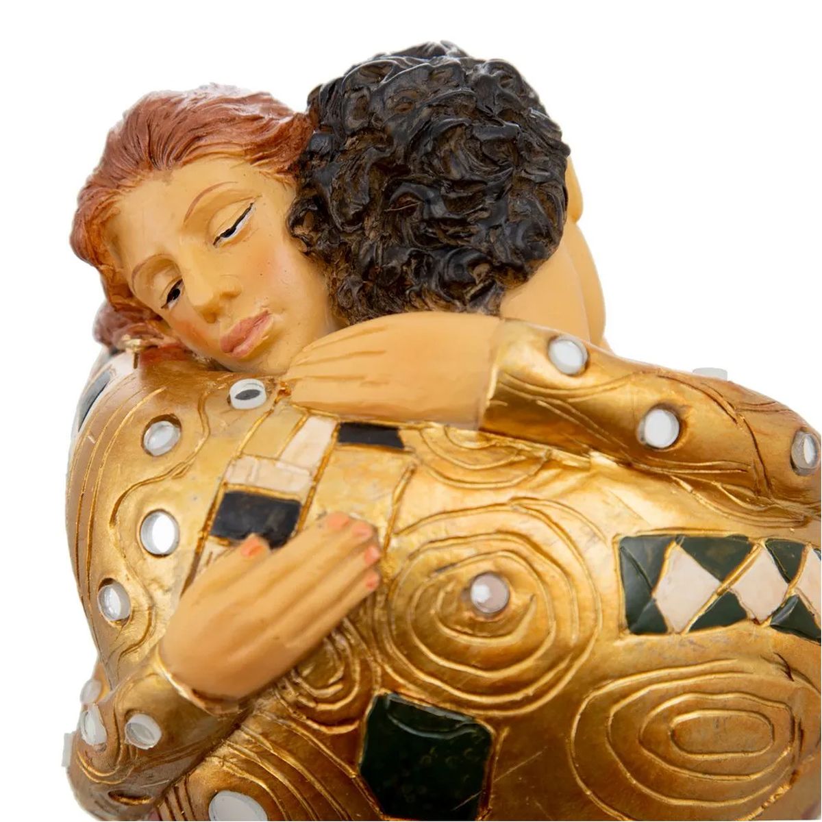Couple figurine inspired by Klimt in resin 34 cm