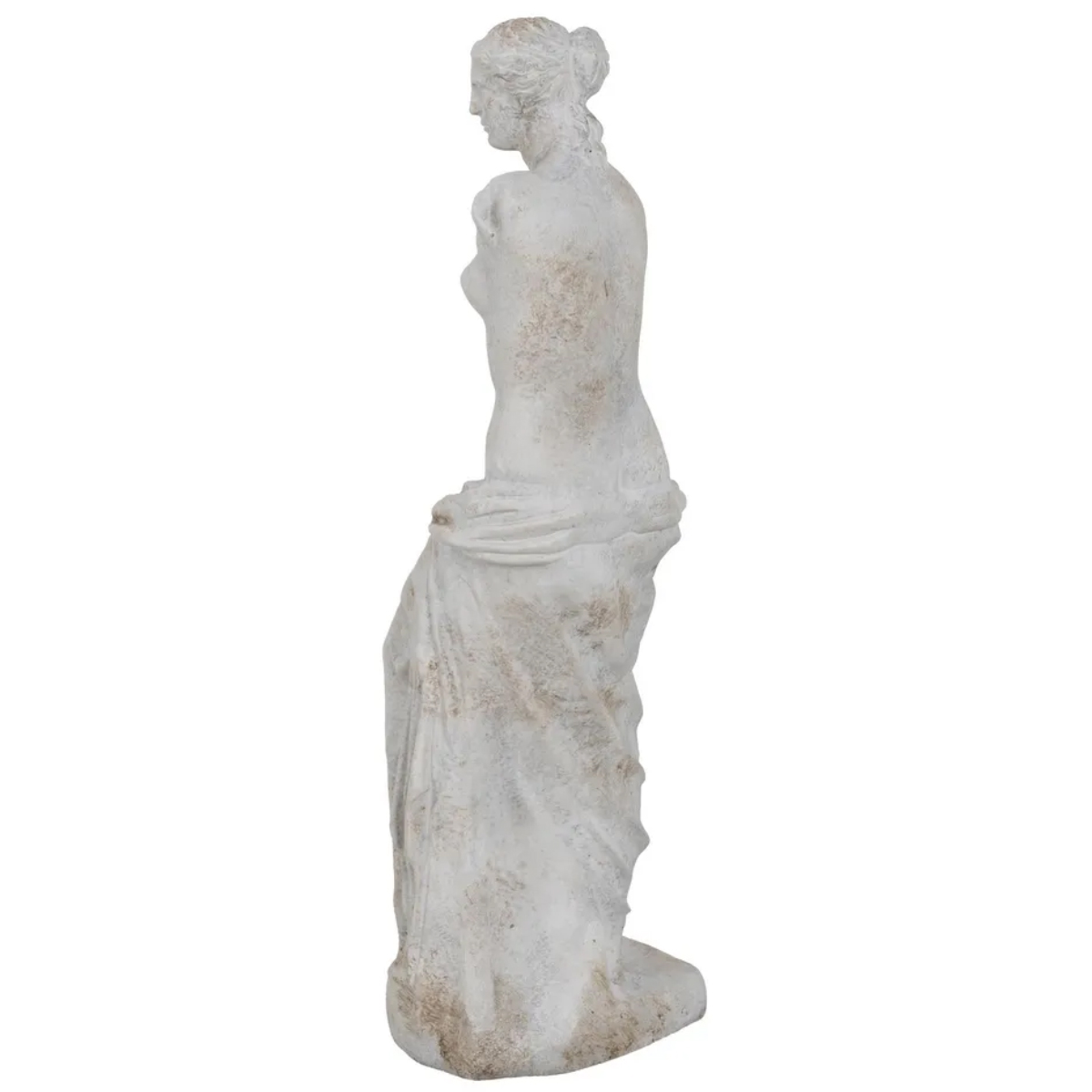 Venus statue in patinated and aged cement 47 cm
