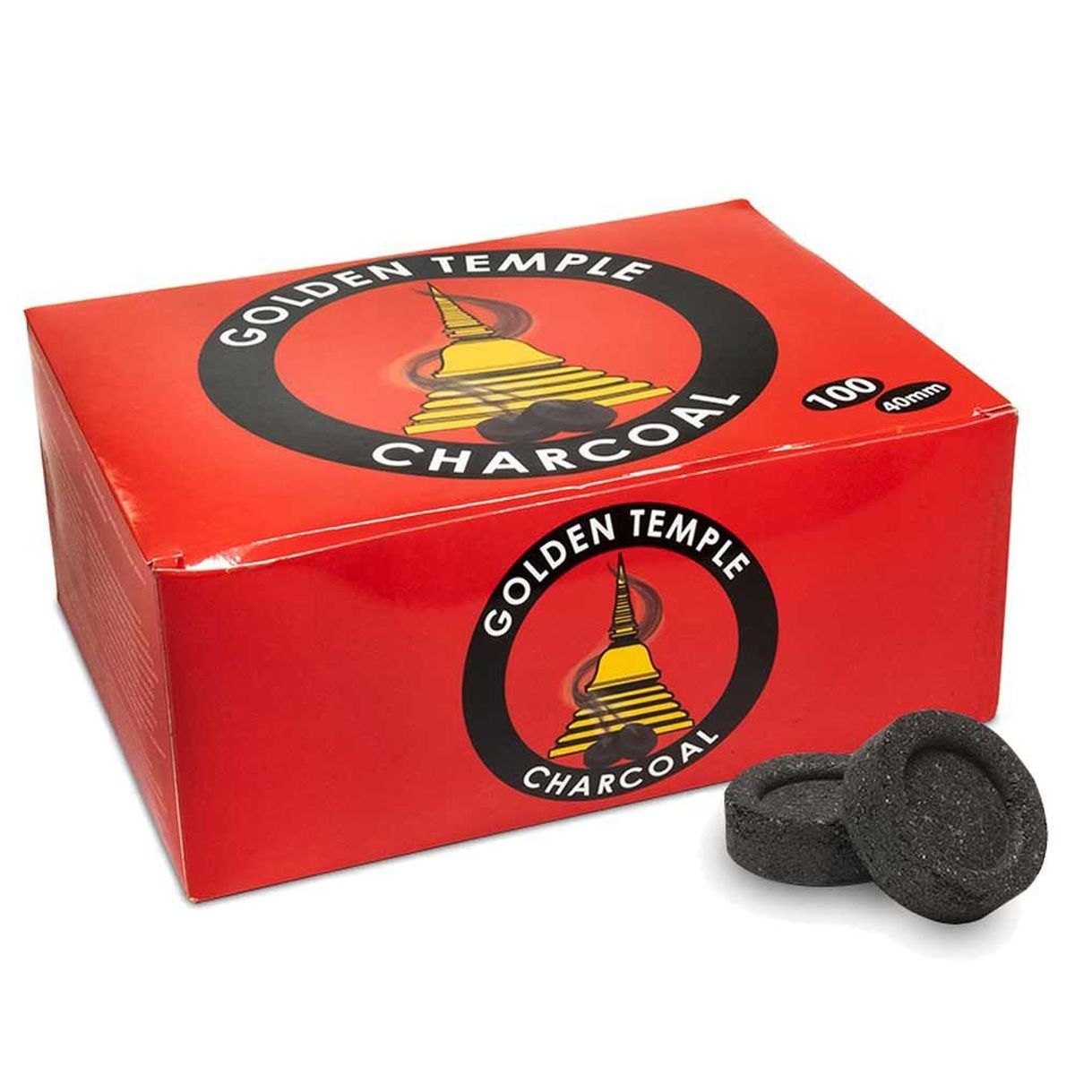 Charcoal Tablets Golden Temple - 100 tablets - 40 mm