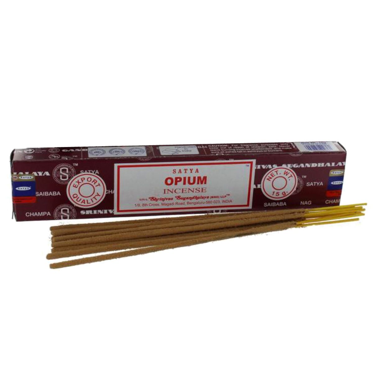 Incense Satya Opium - 12 boxes of 15 grams