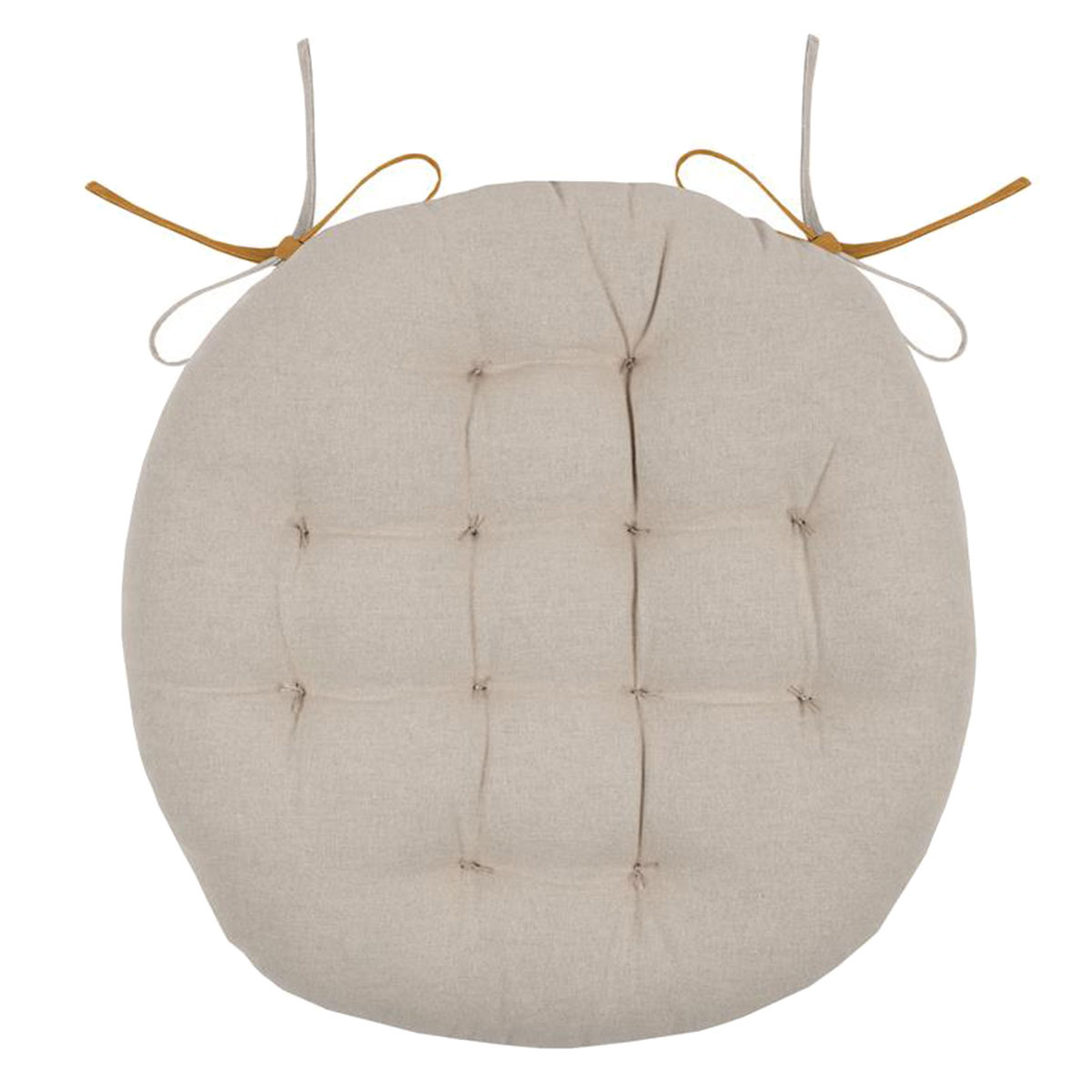 Round chair cushion reversible 38 cm - Curry and Lin