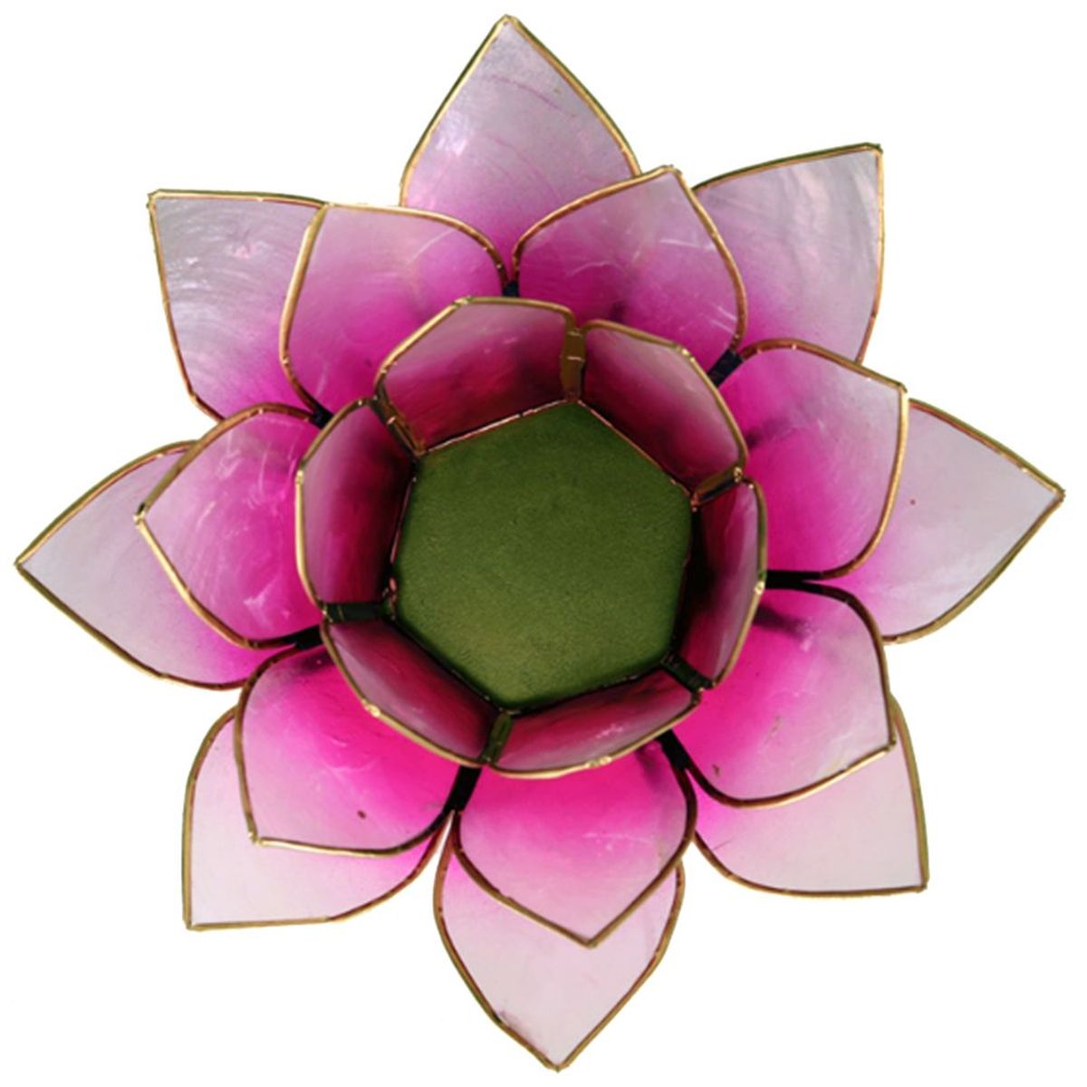 Lotus candleholder Pink goldlining