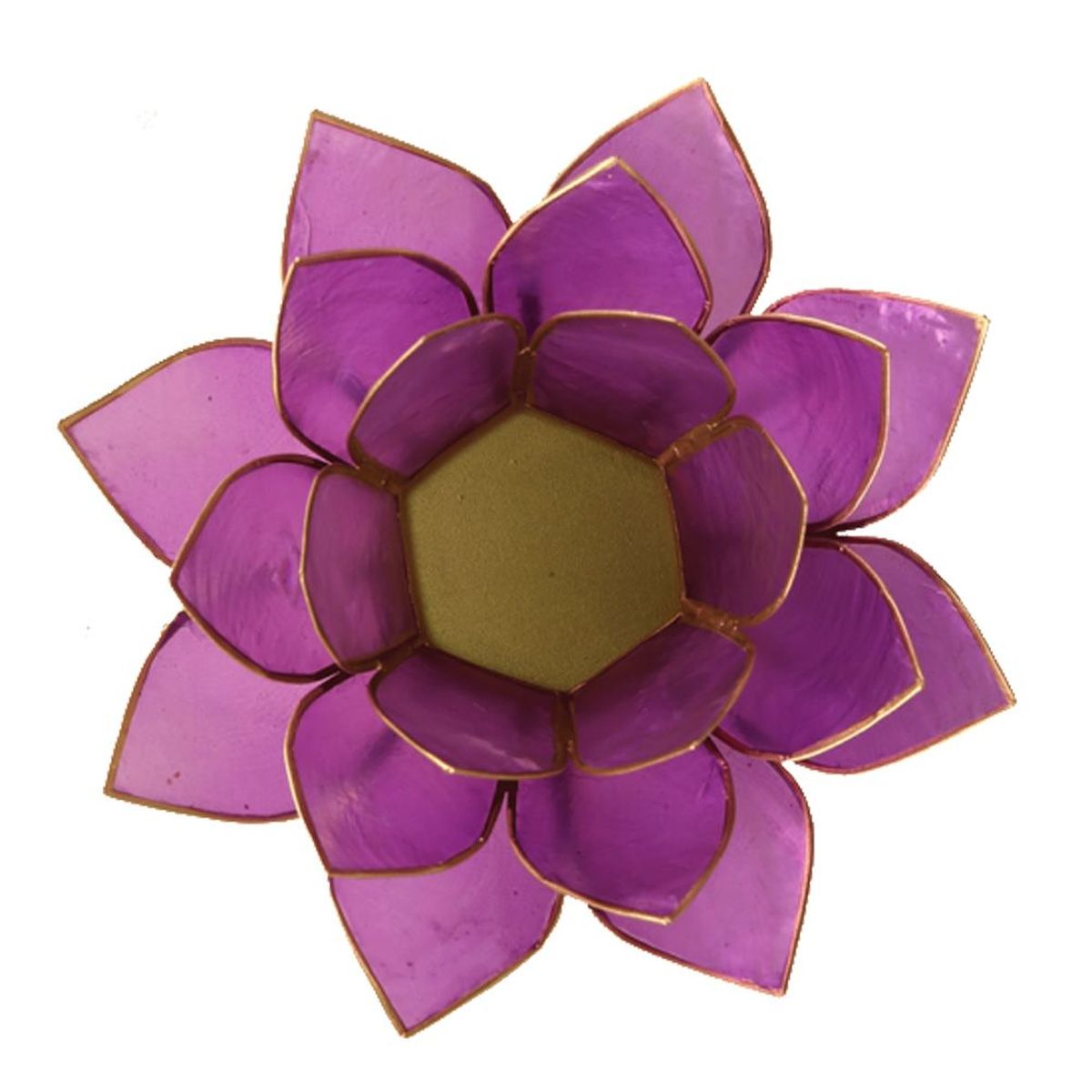 Lotus candleholder lilac
