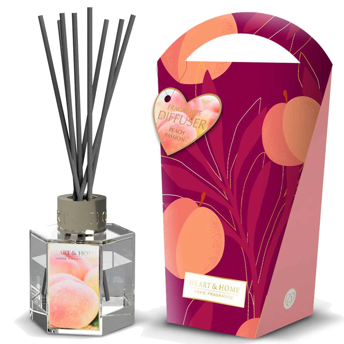Heart and Home Stick Diffuser - Peach Passion