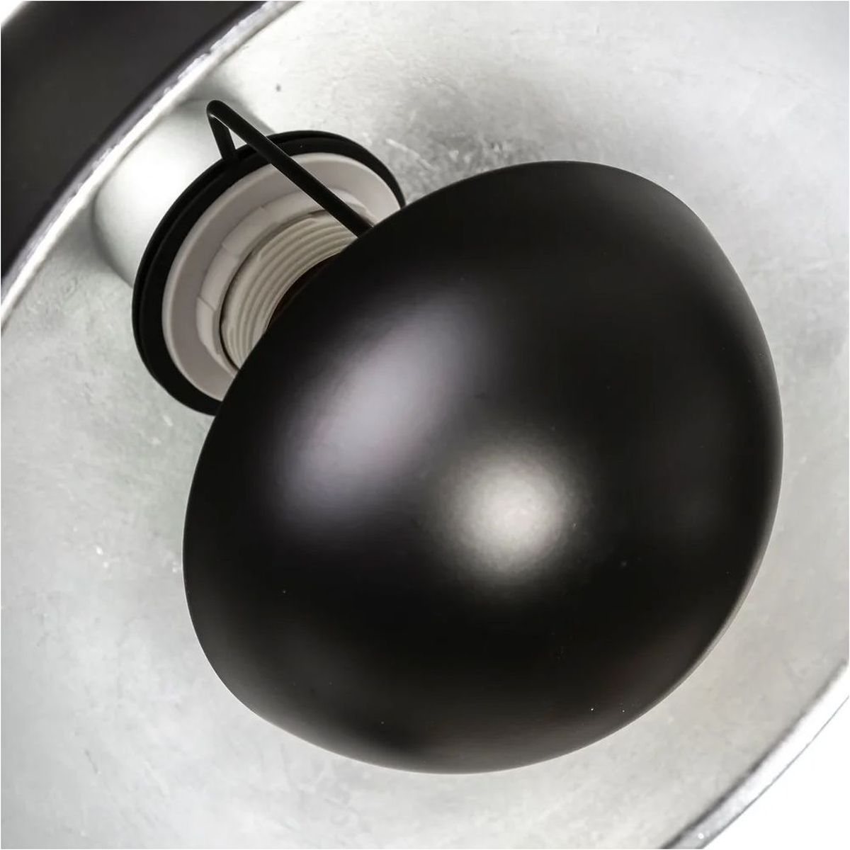 Retro Steel Table Lamp - Black