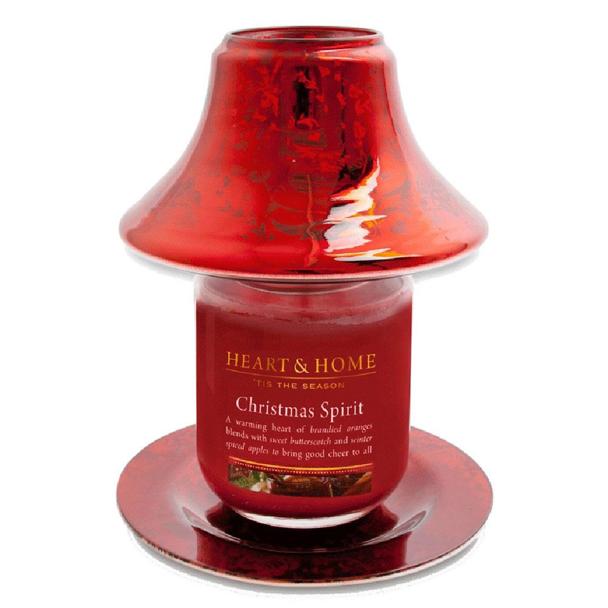 WINTER CANDLE SHADE  RED ANGEL