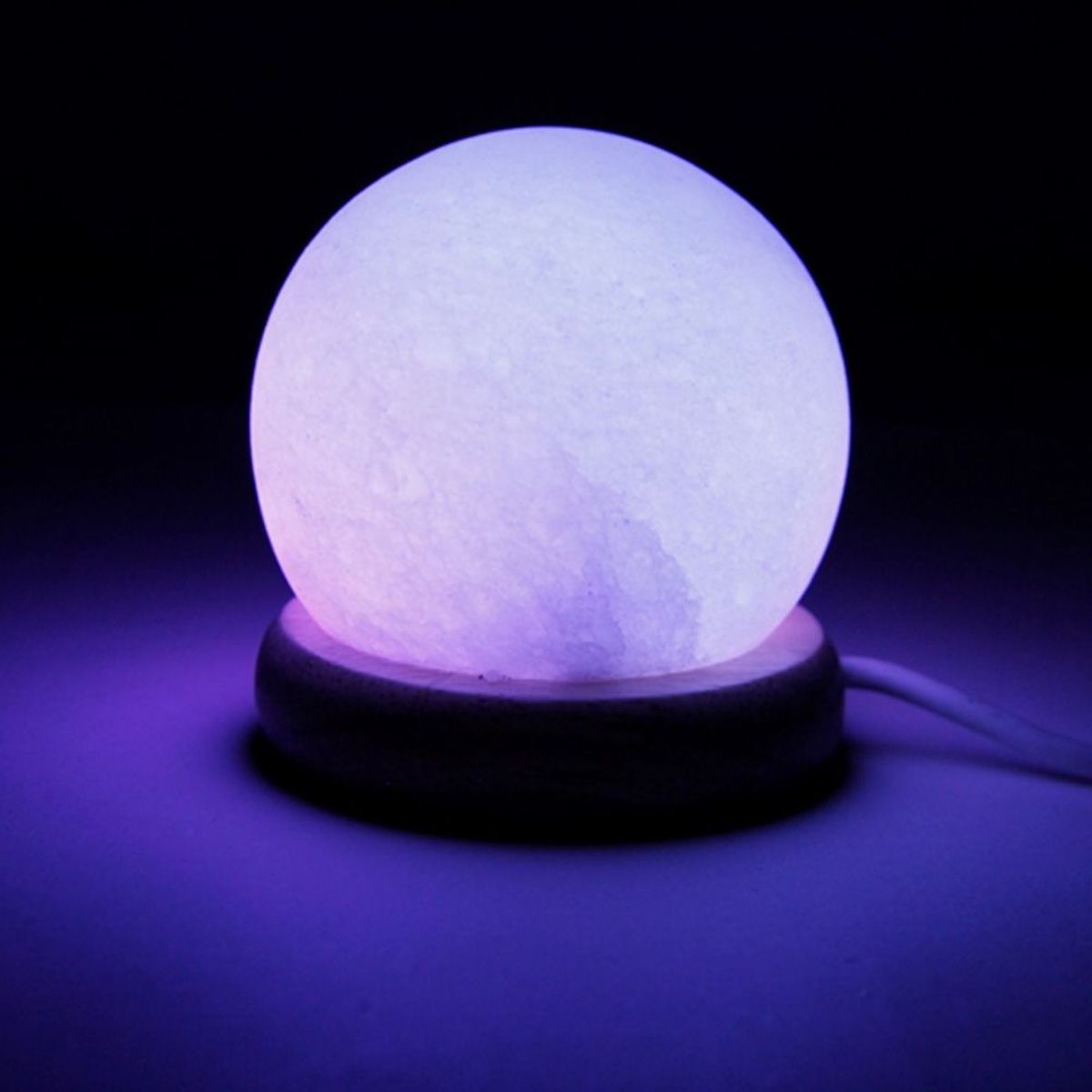 Himalayan Mini Mood Salt Lamp sphere white
