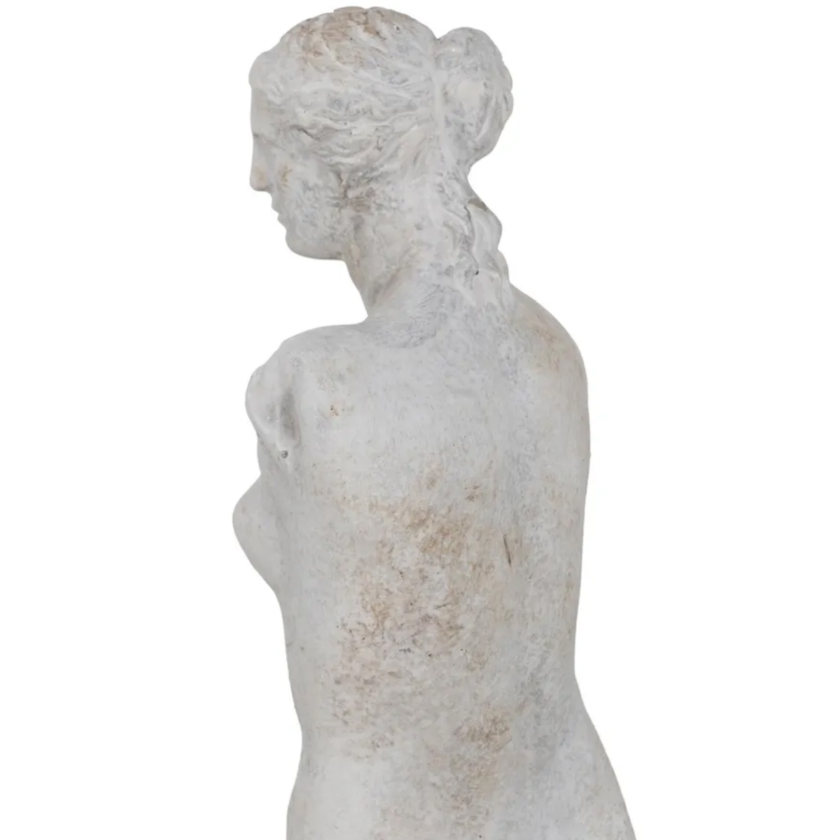 Venus statue in patinated and aged cement 47 cm