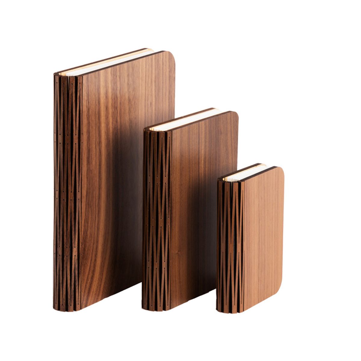 Book lamp in real wood - color Walnut - Size L