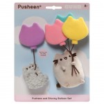 Pusheen and Stormy with Balloons