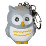 Owl Grey LED Keychains