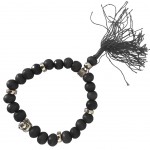 Buddhist Bracelet wooden beads - black