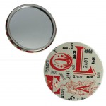 Love calligraphy compact mirror