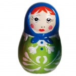 Russian doll Green figure 6 cm