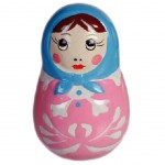 Russian doll Pink figure 6 cm