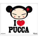 I LOVE PUCCA mouse pad