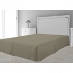 Microfibre bed base cover 90 x 190 cm - Light Brown