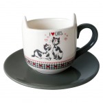 I Love Cats Cup and saucer