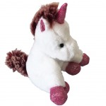 Unicorn Plush Pink and White 20 cm