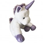 Unicorn Plush Purple and White 20 cm