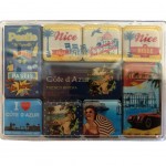 Set of 9 magnets - French Riviera