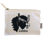 Flat Corsica pouch in cotton