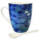 Mug with spoon Monet - Nymphas