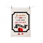 Cotton kitchen towel - Le Meilleur Vin..