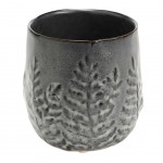 Gray Ceramic Flower Pot Cover - RYOKAN