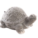 Cement turtle statuette