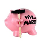 Piggy bank with a small hammer - Vive les Maris