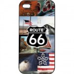 US route 66 case lenticulaire for Iphone 5 sries