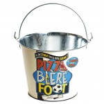 Metal Beer Bucket - Pizza Bire Foot