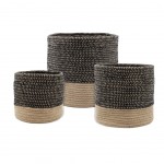 Set of 3 VANUA Cotton Baskets or Planters