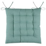Cotton chair cushion 38 cm - Jade