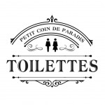 Decorative Door Sticker for Toilet