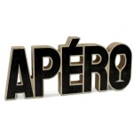 Decorative word to ask in wood - Apro