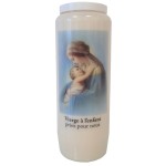 Novena Candle the virgin with the child