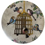 Round magnet - Bird cage 5.5 cm