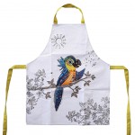 Child activity apron in coated cotton Parrot by Kiub