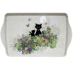 Melamine Tray with Cats and Butterflies 38 cm