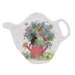 Tea Bag Rest Saucer - Kitten on the watering can